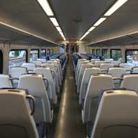 <p>The interior of the new trains.</p>