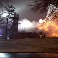 <p>Damage to the Church of the Most Blessed Sacrament in Franklin Lakes was complete, authorities said.</p>