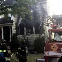 <p>Teaneck firefighters quickly doused the Martense Avenue blaze.</p>