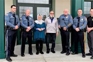 Mahwah Police Heroes Honored For Reviving Center For Food Action Manager, Donate Defibrillator