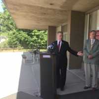 <p>Rockland County Executive Ed Day along with Rockland Budget Director Stephen DeGroat said he is implementing a number of austerity measures to help cover a $4 million budget shortfall in connection with the sale of the Sain Building.</p>