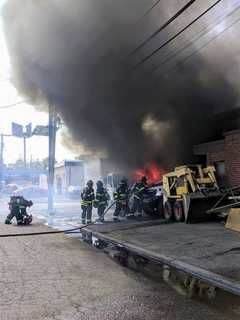 Multi-Vehicle Fire Doused Outside Hackensack Auto Repair Shop