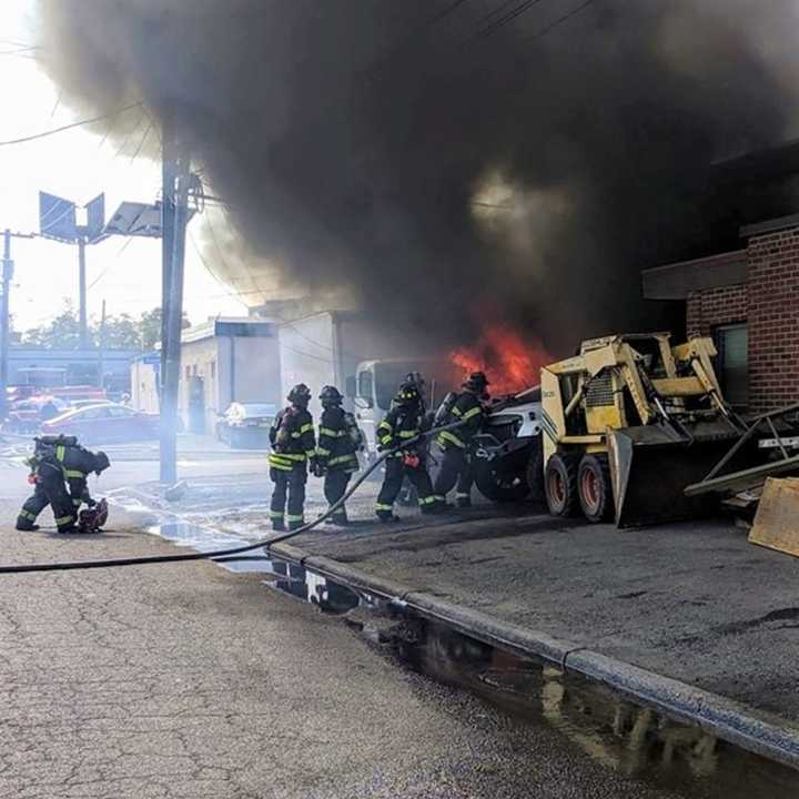 Clouds of smoke could be seen for miles.