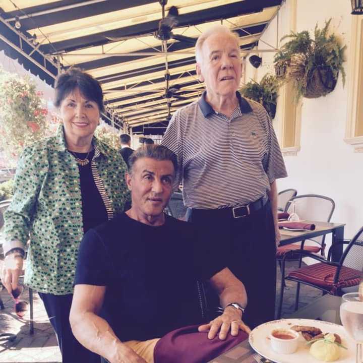 Desmond and Alice Lloyd welcomed Sylvester Stallone for lunch last week at The Grand Cafe in Morristown.