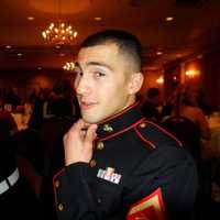 <p>Ricardo Reyes in his Marine dress uniform.</p>