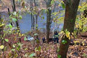 Photos: Car Plunges 75 Feet Near Croton Dam