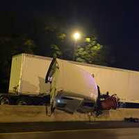 <p>The rigs all crashed separately on Route 287 in Oakland.</p>