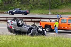 SUV Rolls On Garden State Parkway