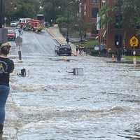 <p>High Street in North Andover was flooded, severely impacting multiple local businesses.</p>