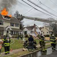 <p>The Oxford Place fire in Glen Rock instantly went to two alarms.</p>