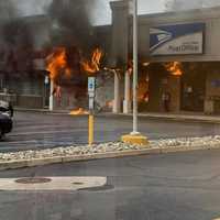 <p>A Chinese restaurant, U.S. Post Office location and pizza shop in the mall had flames shooting out them in a video posted to social media.</p>