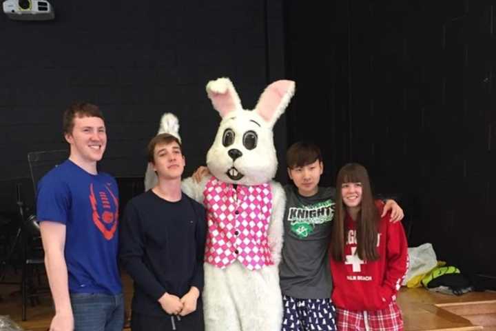 New Milford Students Volunteer At Lion's Club Pancake Breakfast