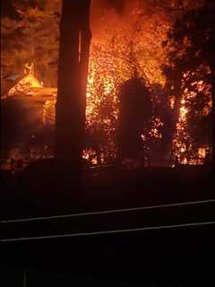 Fire Partially Collapses Atrium In Bogota Home