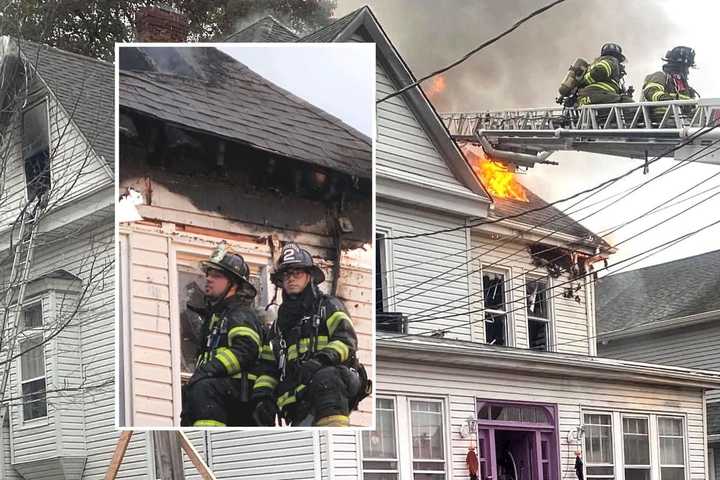 Fire Blows Through Roof Of Cliffside Park Home