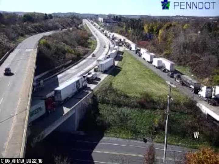 A deadly crash involving a dump truck shut down a stretch of I-78 in Berks and Lehigh counties Monday morning, according to a report.