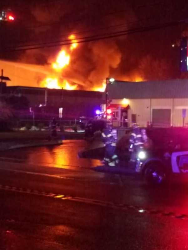 UPDATE: Fire Destroys Wayne Truck Repair Shop, Leaks Oil Into Ramapo River