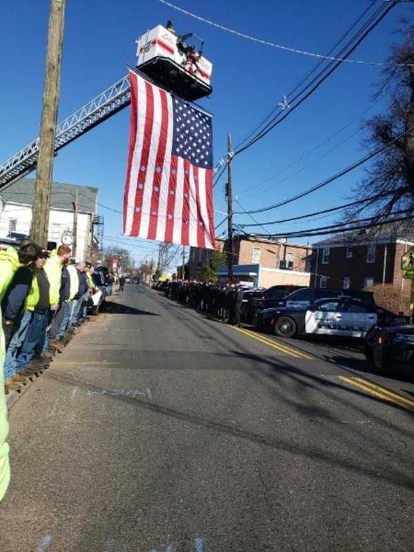 Final Drive-By For Late Police Vet Draws Throng To Dumont