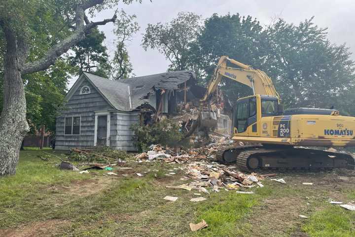 'Zombie House' Demolished In Nassau County After Years Of Complaints