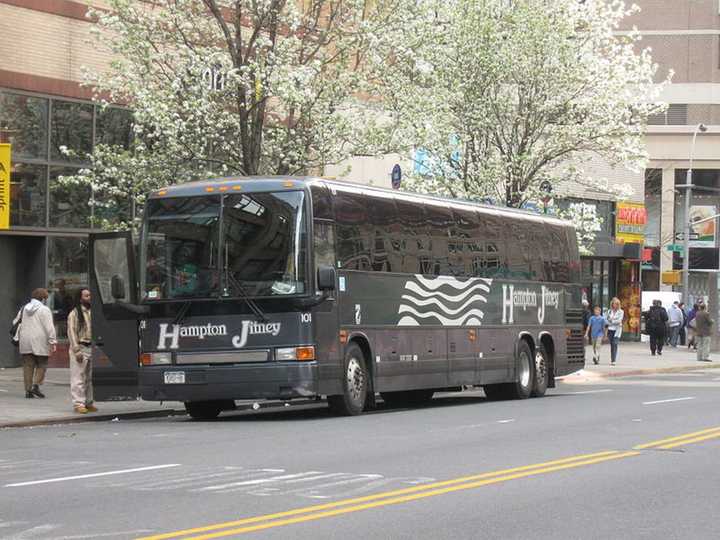 A 62-year-old man and 74-year-old woman were killed following a crash involving a Hampton Jitney bus in Greenport on Tuesday, June 13.