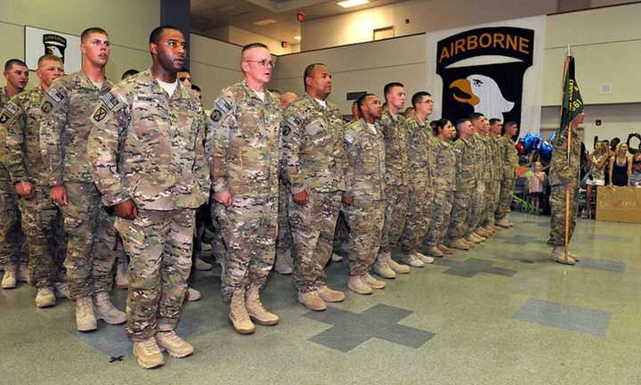 Soldiers at Fort Campbell in July 2012.