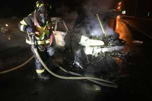 Motorist Flees Scene After Vehicle Fire Closes I-95 In Fairfield