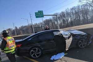 Photos: Single-Vehicle Crash On I-95 Sends Two To Hospital