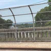 <p>Route 46 overpass facing west on Outwater Lane in Garfield.</p>