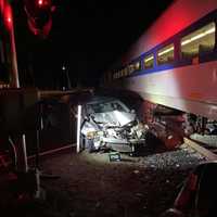 <p>A man was saved from being hit by a train by a local restaurant owner.</p>