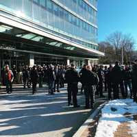 <p>Law enforcement from across the region gathered at an area hospital to wish the sheriff&#x27;s deputy who was wounded well.</p>