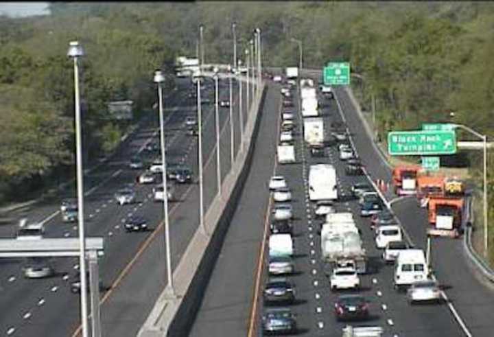 The exit ramp is closed at Exit 24 on I-95 south after a crash.