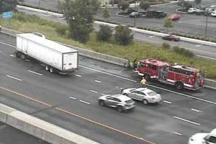 Jackknifed Tractor-Trailer In Bridgeport Slows Traffic For Miles On I-95