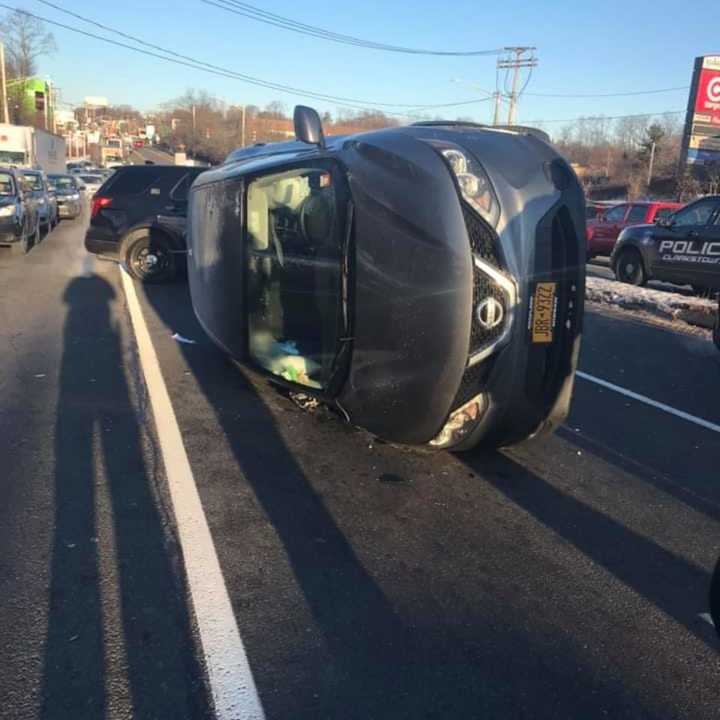 A single-vehicle crash that closed Route 59 in Spring Valley has been cleared.