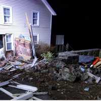 <p>A 20-year-old man was arrested after allegedly being drunk when he crashed into a Newtown home.</p>