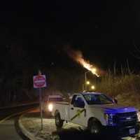 <p>Fire in the Delaware Water Gap.</p>