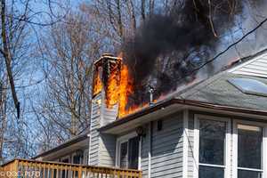 Photos: Fire Damages Home Under Construction In Area