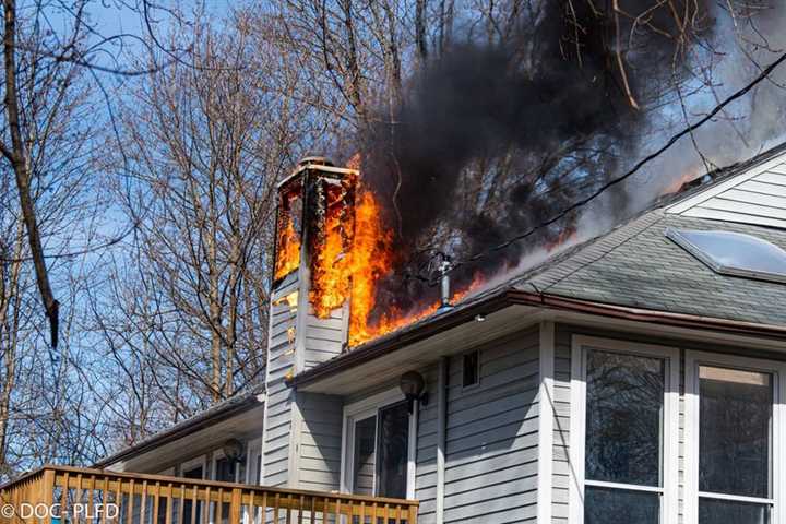 Photos: Fire Damages Home Under Construction In Area