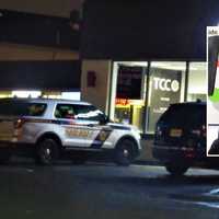 <p>Police at the Route 46 Verizon store in Elmwood Park.</p>