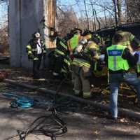 <p>Members of Hackensack Rescue assisted their Teaneck colleagues.</p>