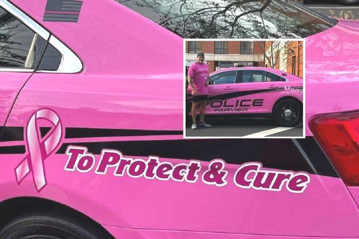 Survivors Invited To Sign Special Breast Cancer Awareness Police Cruiser