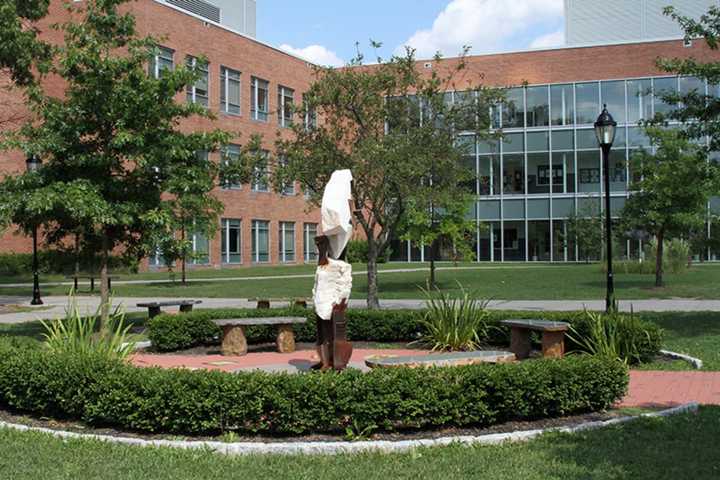 Rockland Community College’s 9-11 Memorial Garden on the academic quad in Suffern.