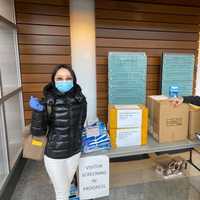 <p>Dropping off supplies to police and fire employees.</p>