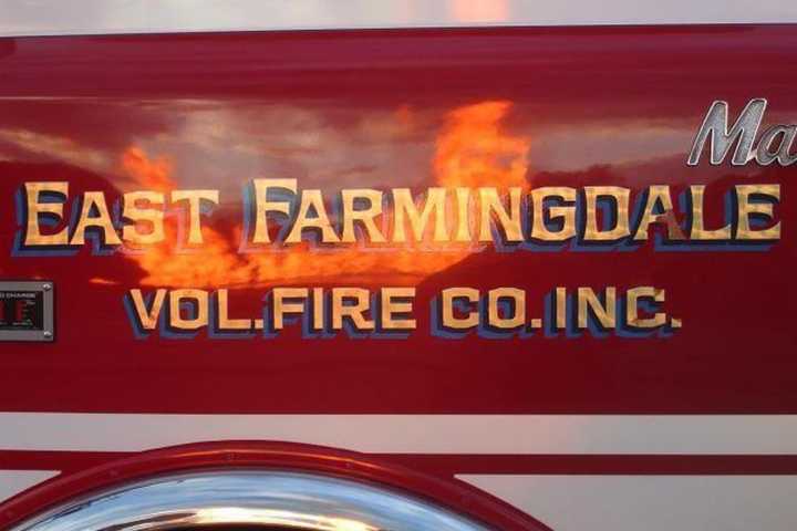 Garage Fire Breaks Out In Farmingdale