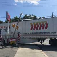 <p>Traffic light toppled in Hawthorne.</p>