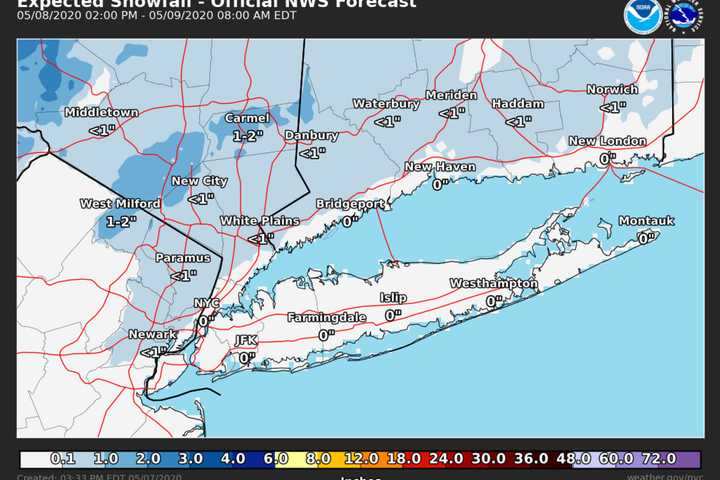 Eye Of The Storm: Latest On Rare May Winter-Like System, Bringing Snowfall To Parts Of Region