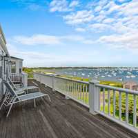 <p>Upstairs deck overlooking the harbor.</p>