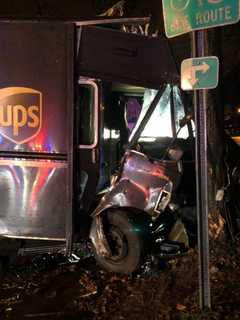 Teaneck PD: Drunk UPS Driver Crashes, Flees, Leaving Injured Woman Behind