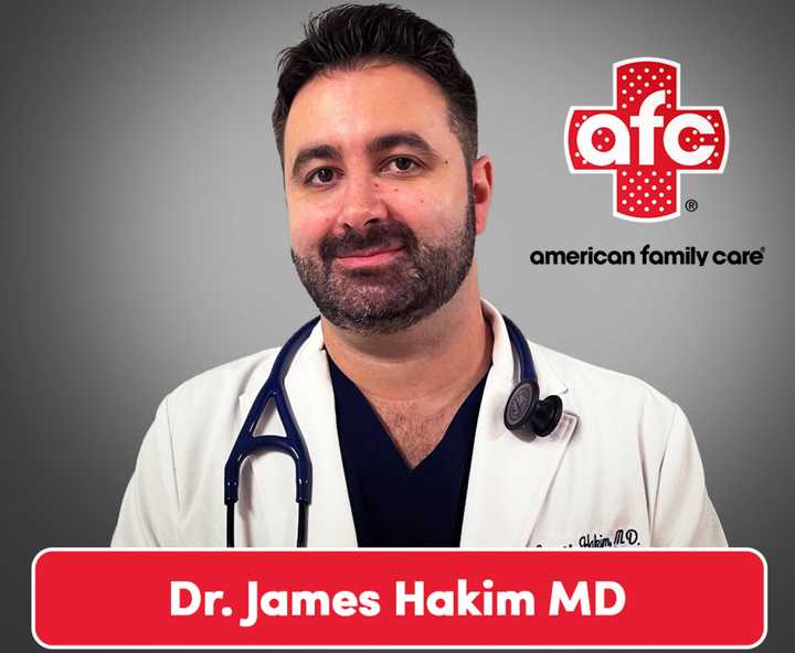 Dr. James Hakim, MD, is the medical director of Haledon’s only urgent care facility, AFC Haledon.