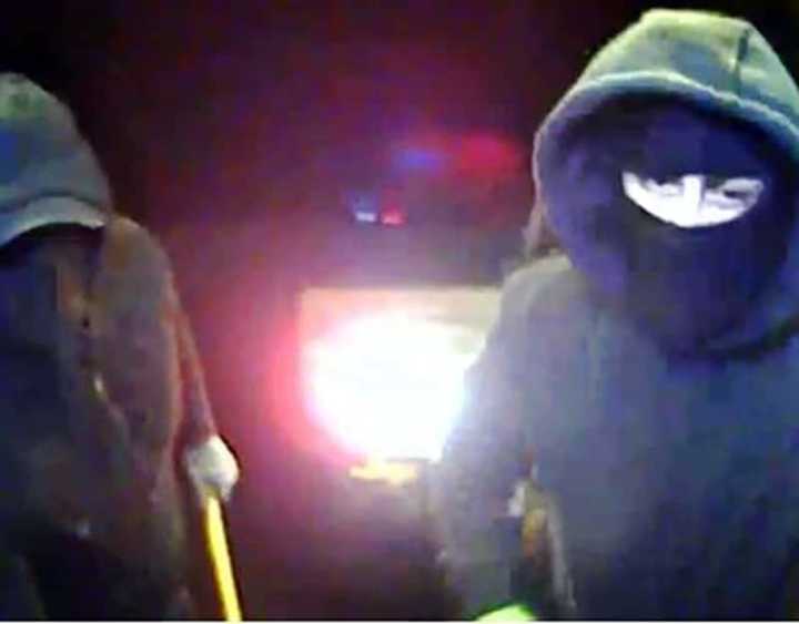 The suspects were wearing black ski masks, according to Tyngsborough Police Department.