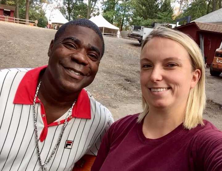 Tracy Morgan visited Abma&#x27;s Farm in Wyckoff Wednesday.