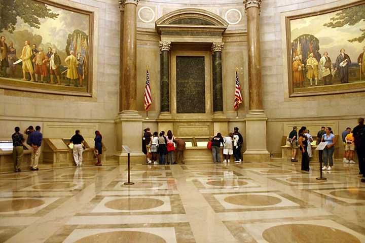 Climate Activists Charged For Dumping Red Powder On Constitution At US Archives: Feds